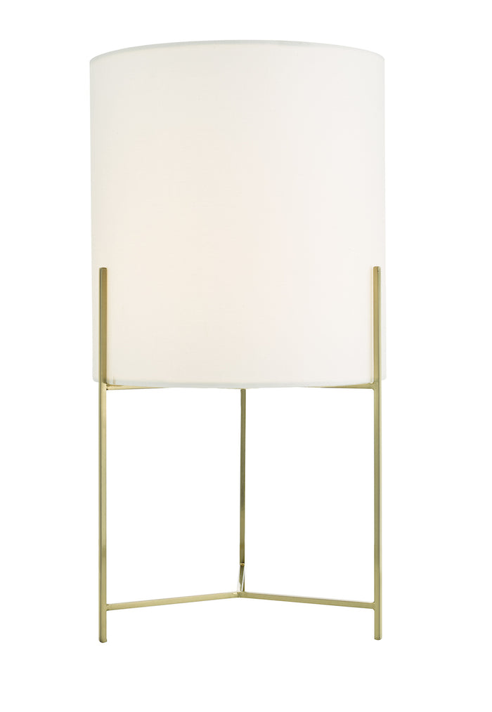 Michaela Table Lamp Satin Gold With Shade <br>Satin Gold