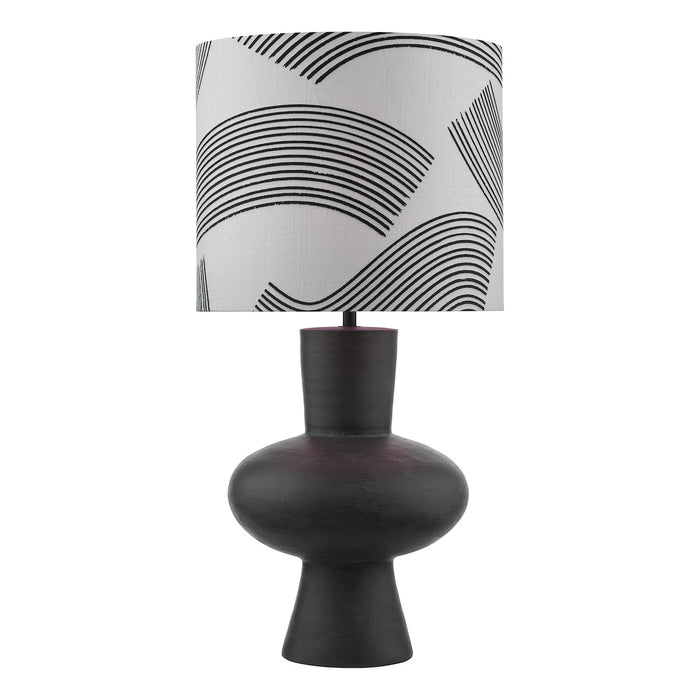 Miho Table Lamp Black/Bronze With Shade <br>Black