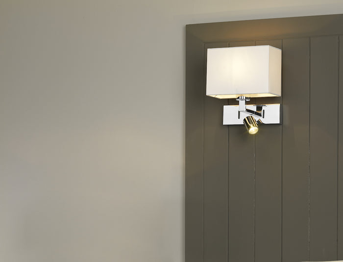 Modena Wall Light With LED In Polished Chrome (Bracket Only)<br>Polished Chrome