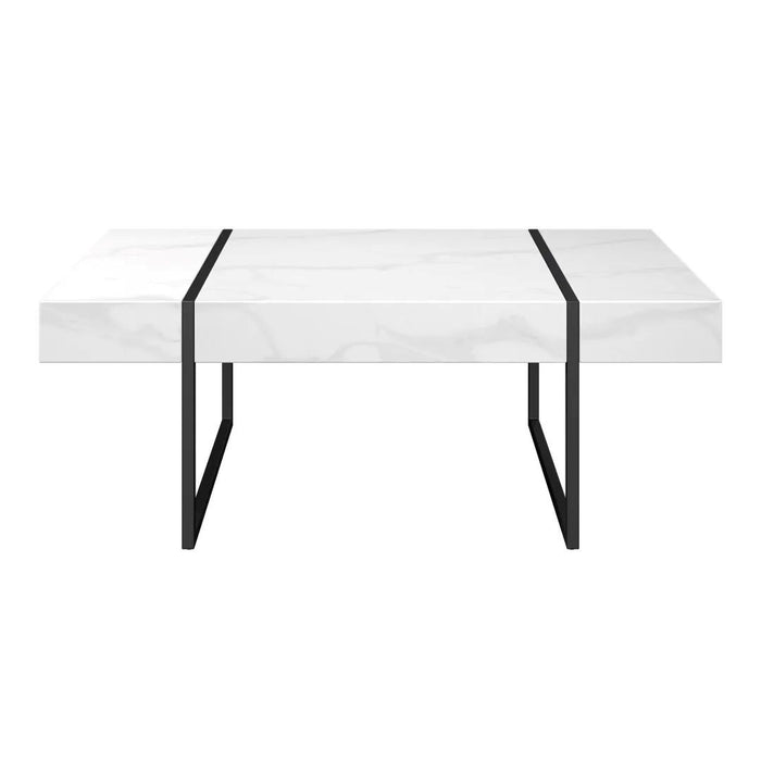 Montblanc White Marble Effect Coffee Table
