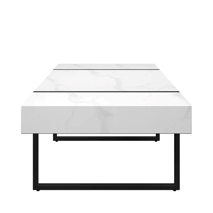 Montblanc White Marble Effect Coffee Table