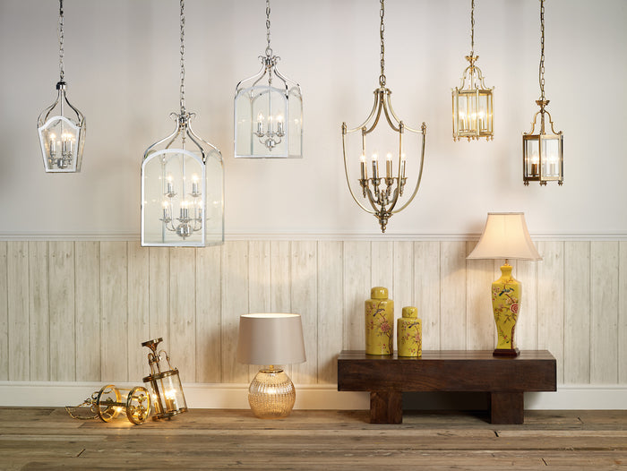 Moorgate Hexagonal Hall Lantern Dual Mount Polished Brass<br>Polished Brass