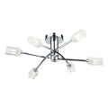 Morgan 6 Light Semi Flush Polished Chrome<br>Polished Chrome