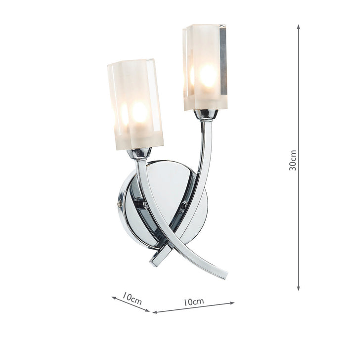 Morgan Double Wall Bracket Polished Chrome<br>Polished Chrome