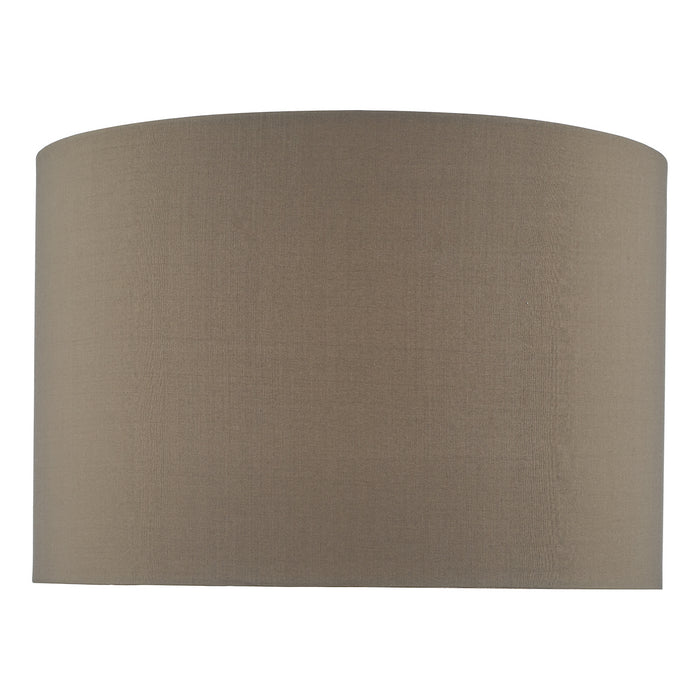 Mubina Grey Faux Silk Drum Shade 30cm<br>Grey