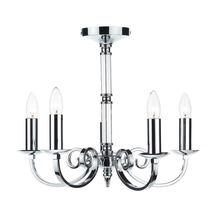 Murray 5 Light Dual Mount Pendant Polished Chrome<br>Polished Chrome