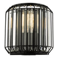 Naeva 2 Light Wall Light Matt Black Glass<br>Matt Black