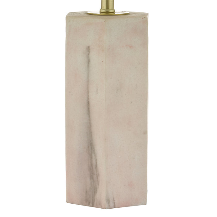 Nalani Table Lamp Pink Marble Effect With Shade <br>Marble Effect