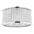 Nantes 3 Light Flush Polished Chrome Alum<br>Polished Chrome