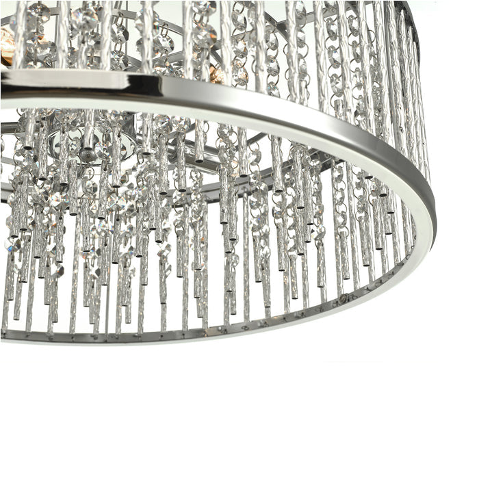 Nantes 5 Light Pendant Polished Chrome Aluminium<br>Polished Chrome