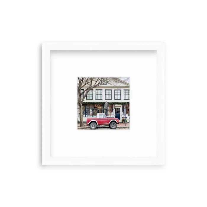"Nantucket Sleigh Ride Shelfie" Shelfie framed coastal print by Lauren Marttila