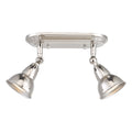 Nathaniel 2 Light Plate Spotlight Polished Nickel<br>Polished Nickel