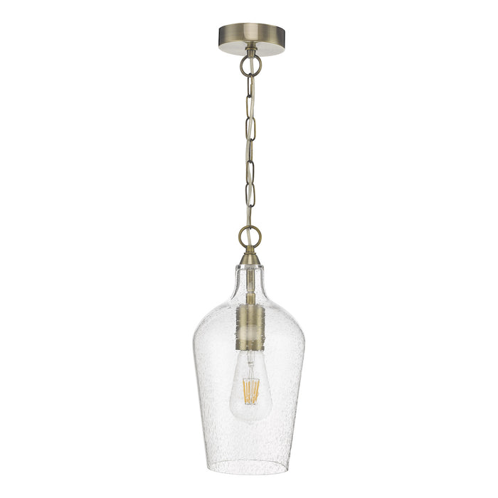 Nida Pendant Antique Brass Glass<br>Glass
