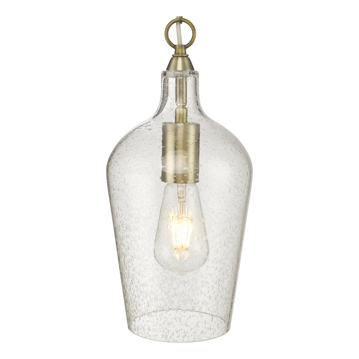 Nida Pendant Antique Brass Glass<br>Glass