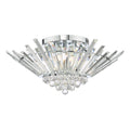Nimbus 5 Light Flush Polished Chrome Crystal<br>Crystal