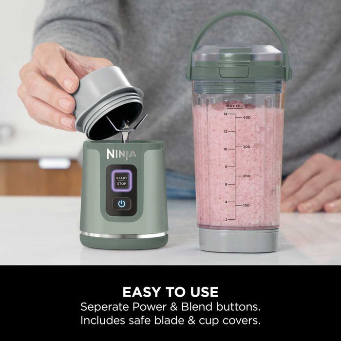 Ninja BC151UKEM Cordless Portable Motorised/Compact Blender - Emerald Green