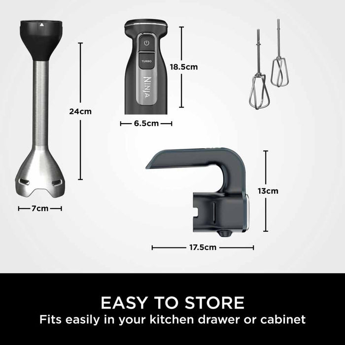 Ninja CI090UK Ninja Foodi 2-in-1 Hand Blender & Mixer - Black