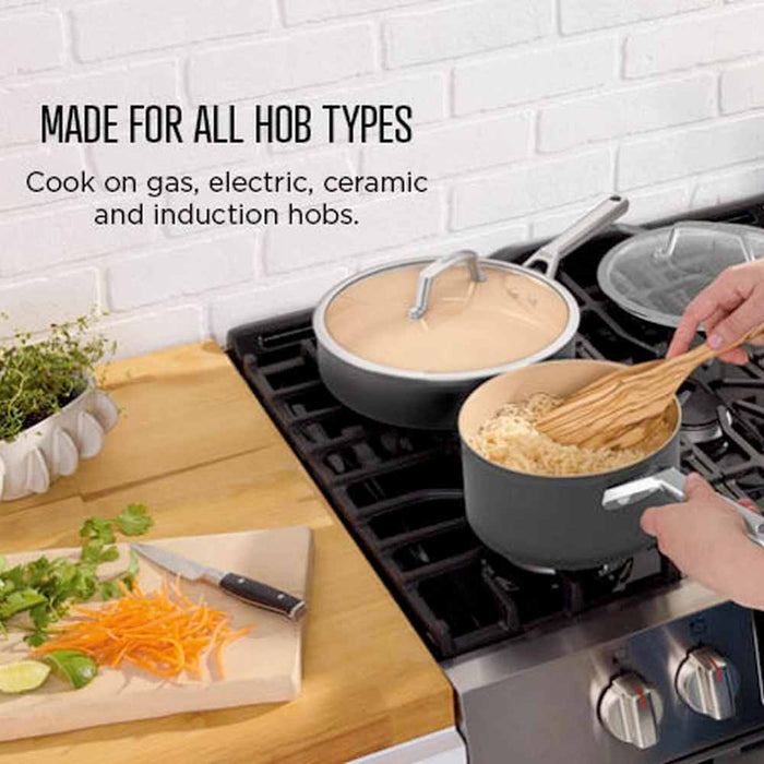 Ninja CW90928UK ExtendedLife Ceramic 28cm Wok - Apricot
