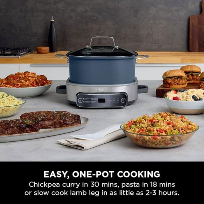 Ninja MC1101UK Foodi 8-in-1 6L PossibleCooker Rice & Slow Cooker - Midnight Blue