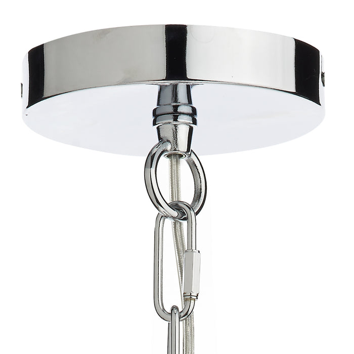 Nolan 1 Light Pendant Polished Chrome/ Clear<br>Polished Chrome