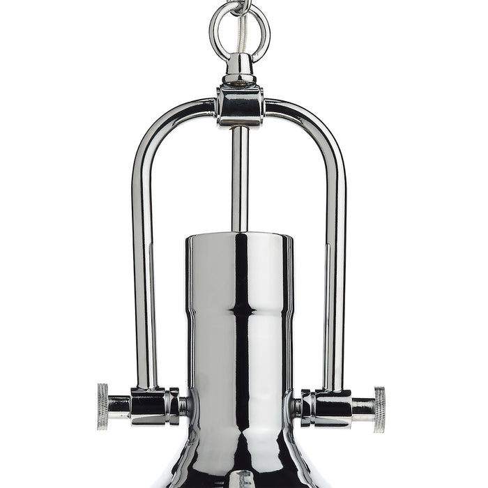 Nolan 1 Light Pendant Polished Chrome/ Clear<br>Polished Chrome
