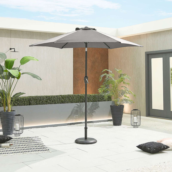 Nova <br> Antigua Aluminium Parasol 2.4m Round Grey
