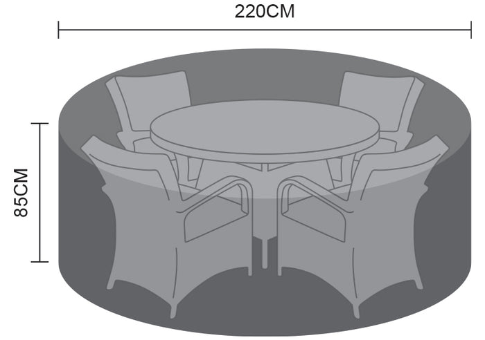 Nova <br> Dining Set Cover 4 Seat Round