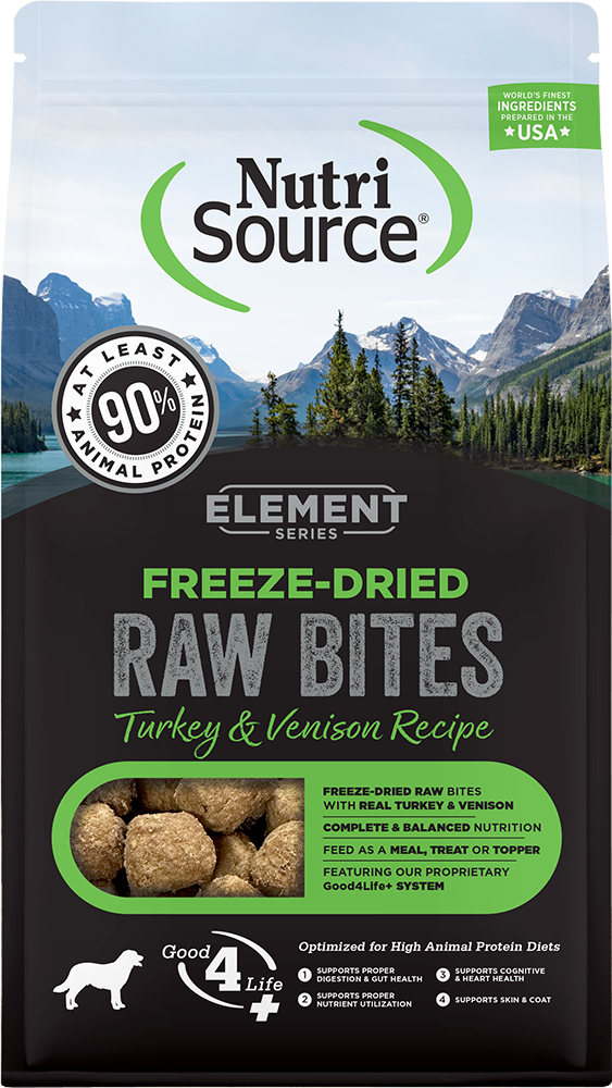 NutriSource Element Series Freeze-Dried Turkey & Venison Recipe