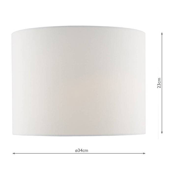 Nysa 2 Light Flush Velvet Dark Grey Shade 40cm<br>Grey