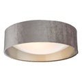 Nysa 2 Light Flush Velvet Mink Shade 40cm<br>Brown