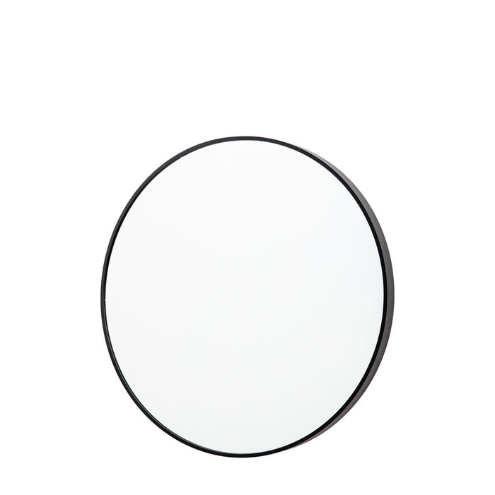 Oakland Mirror Round Black