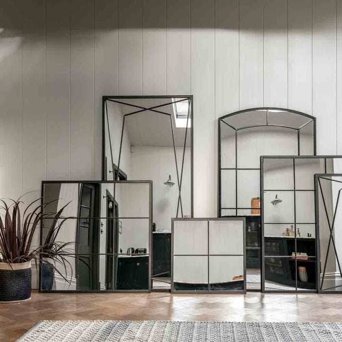 Oaksey Mirror Black Large