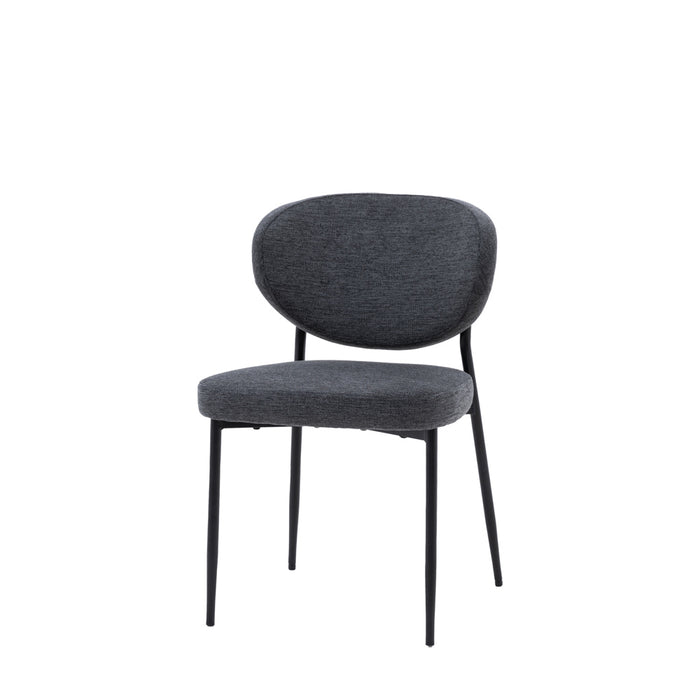 Odense Dining Chair Charcoal (2 Pack)