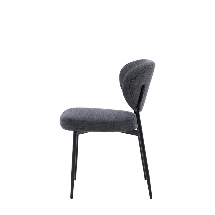 Odense Dining Chair Charcoal (2 Pack)