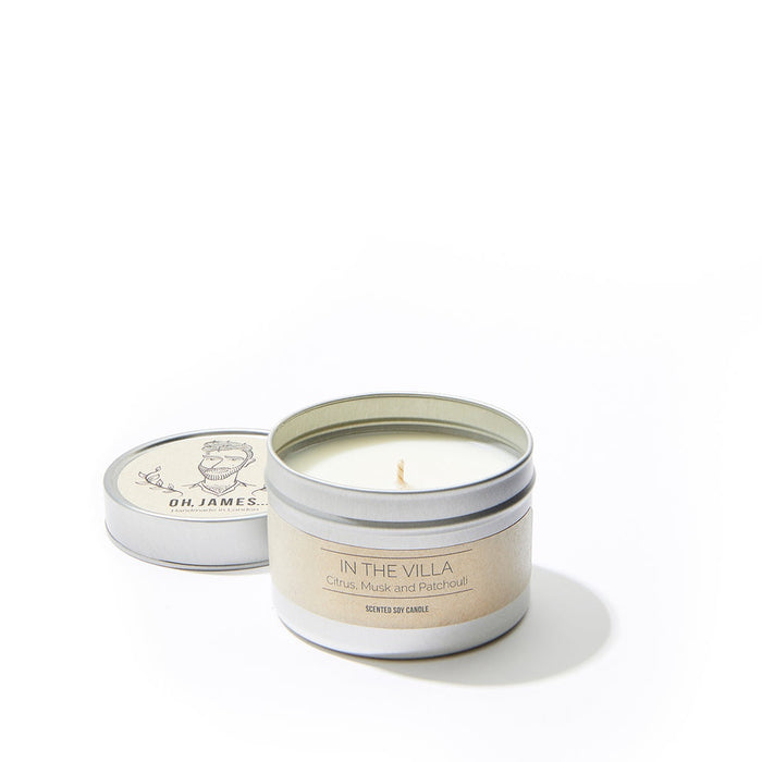 Oh James - In The Villa/Travel Tin Candle