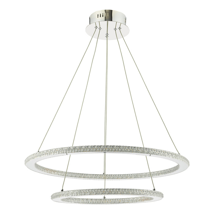 Orion 2 Ring Pendant Polished Chrome LED<br>Polished Chrome