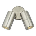 Ortega Outdoor 2 Light Wall Spotlight Aluminium IP65<br>Brushed Aluminium