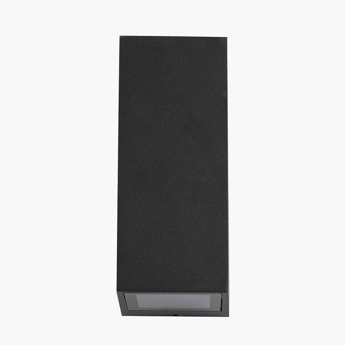 Pacific Acer Dark Grey Metal Square Outdoor Dual Wall Light 40-052