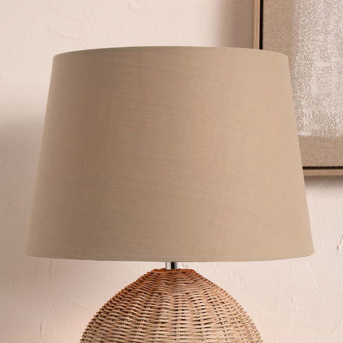 Pacific Adelaide 35cm Taupe Tapered Poly Cotton Shade 36-017-14TA