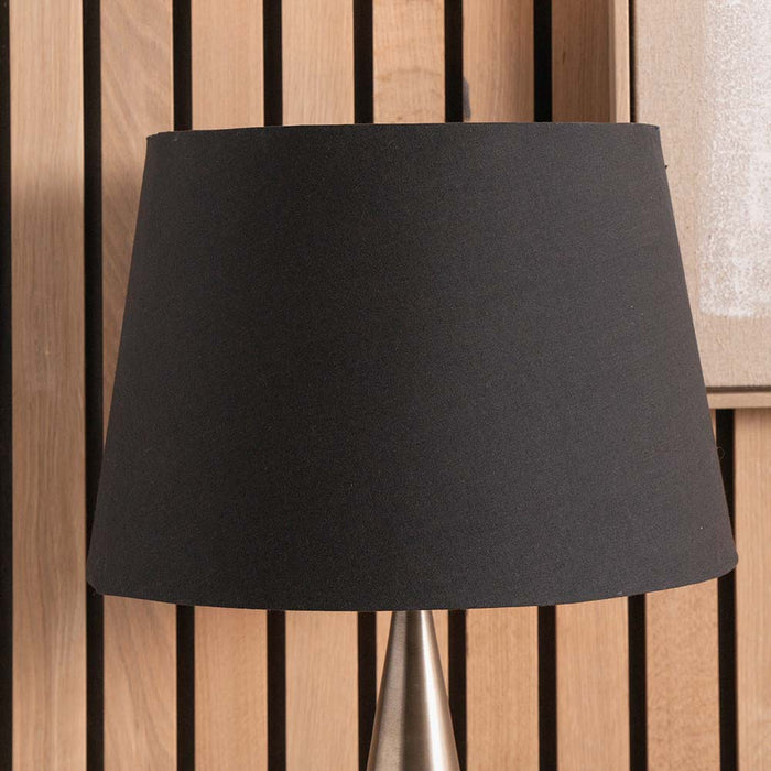 Pacific Adelaide 40cm Black Tapered Poly Cotton Shade 36-017-16BK