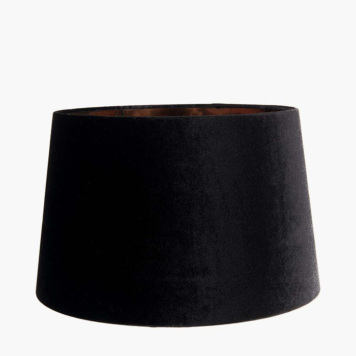 Pacific Aida 50cm Black Velvet Tapered Cylinder Shade 36-073-20BK