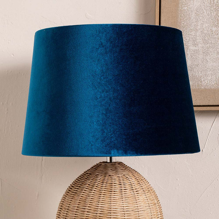 Pacific Aida 50cm Sapphire Velvet Tapered Cylinder Shade 36-073-20SP