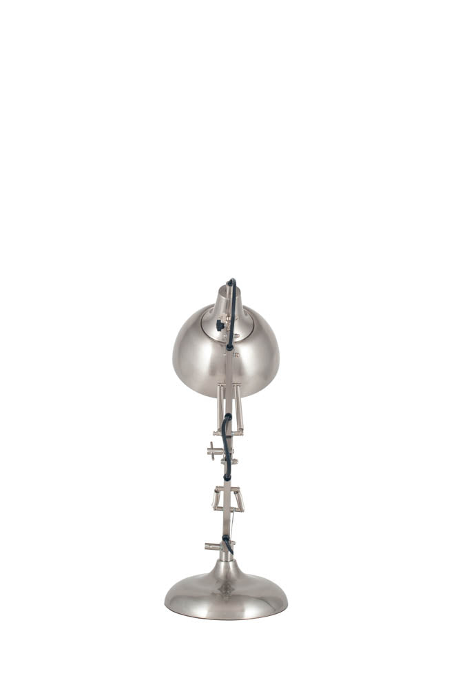 Pacific Alonzo Brushed Chrome Metal Angled Task Table Lamp 30-789-C