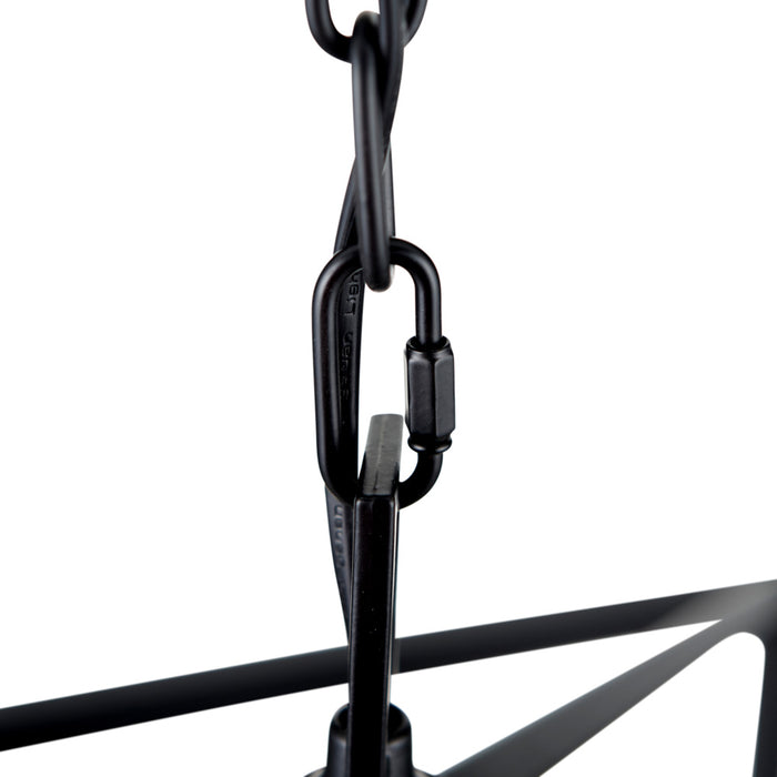 Pacific Anis Black Metal 4 Light Cube Pendant 35-398