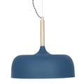 Pacific Anke Matt Indigo Domed Metal Pendant 35-233