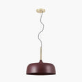 Pacific Anke Matt Mulberry Domed Metal Pendant 35-374