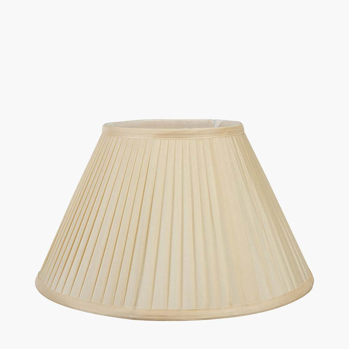 Pacific Bacall 35cm Almond Silk Knife Pleat Empire Shade 36-263-14AL