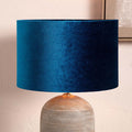 Pacific Bow 35cm Sapphire Velvet Cylinder Shade 36-041-14SP