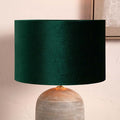 Pacific Bow 40cm Forest Green Velvet Cylinder Shade 36-041-16FG