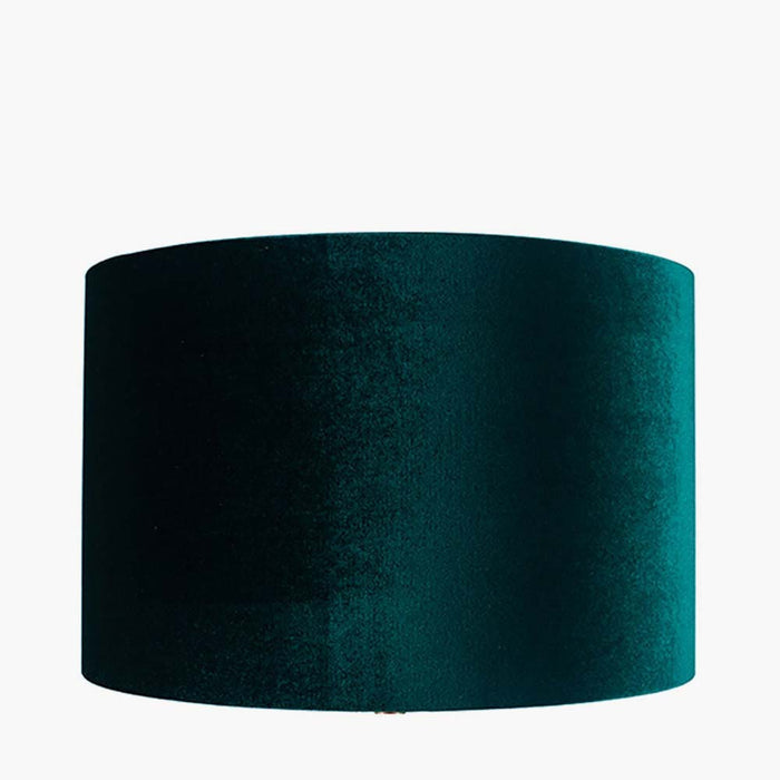 Pacific Bow 40cm Forest Green Velvet Cylinder Shade 36-041-16FG